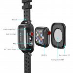 Wholesale Waterproof Shockproof Full Body Case with Built In Screen Protector for Apple Watch 6/5/4/SE [40mm] (Black)